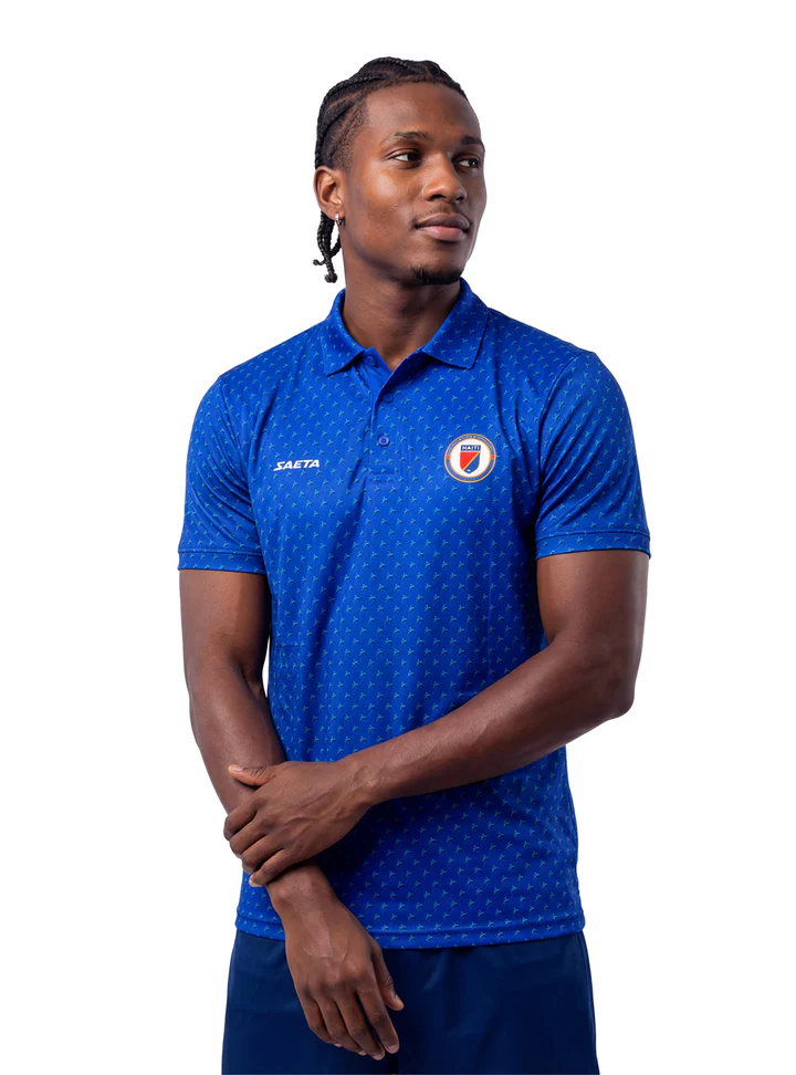 2026 Hotel Men's Haiti Soccer Team Polo Shirt Royal Blue