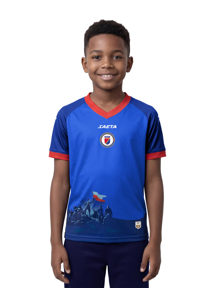 2026 Haiti National Soccer Team Kids Fans Jersey – Blue
