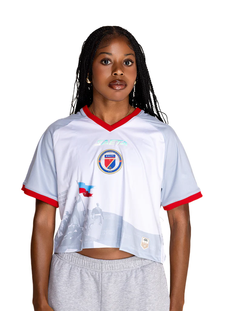 2026 Women's Haiti National Soccer Team Fans Top Oversize White