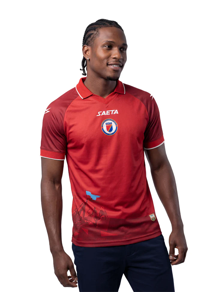 2026 Men's Haiti Soccer Team Fans Jersey Red